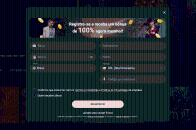 Formulário de registro no site do 1xSlots Casino