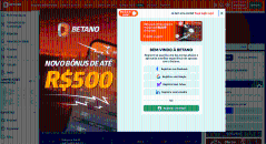 Registro no site oficial do Betano Casino